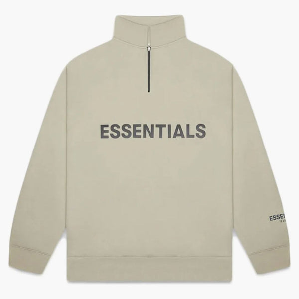 Fear of God Essentials Half Zip Pullover Sweater Moss