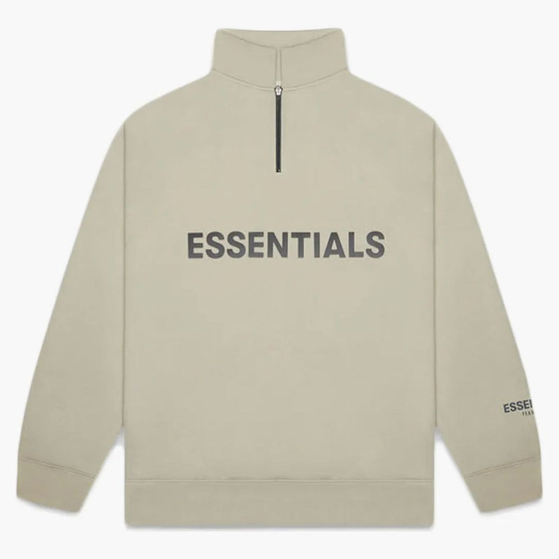 Strach z Boha Essentials Half Zip Pulllover Svetr Moss
