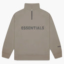 Fear of God Essentials Half Zip Pullover Sweater Taupe