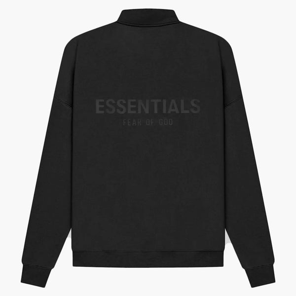Fear of God Essentials Half Zip Sweater Black/Stretch Limo