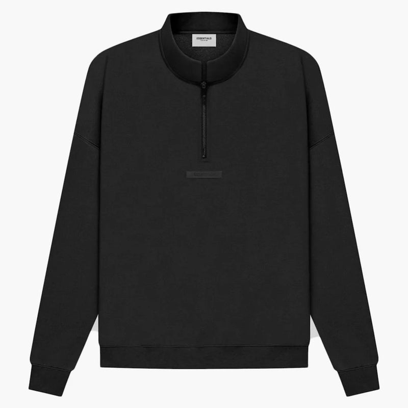 Fear of God Essentials Half Zip Sweater Black/Stretch Limo