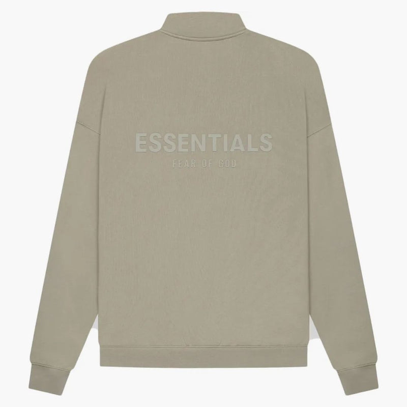Fear of God Essentials Half Zip Sweater Moss/Goat