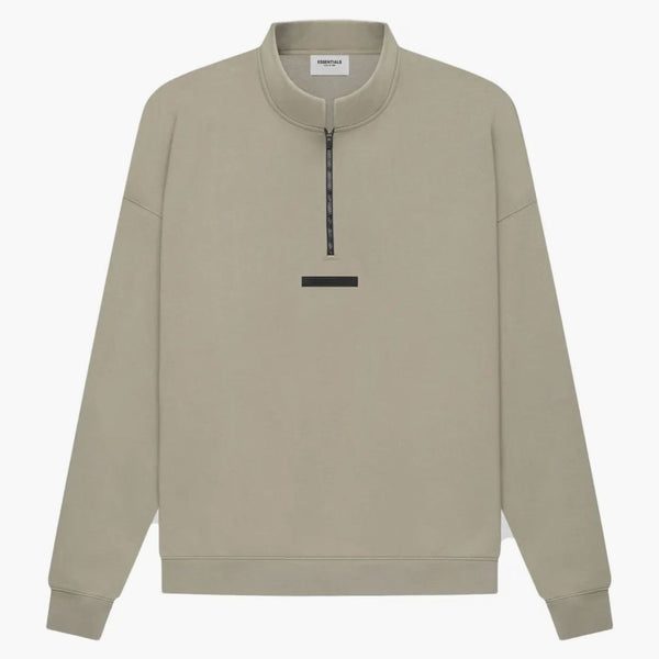 Fear of God Essentials Half Zip Sweater Moss/Goat