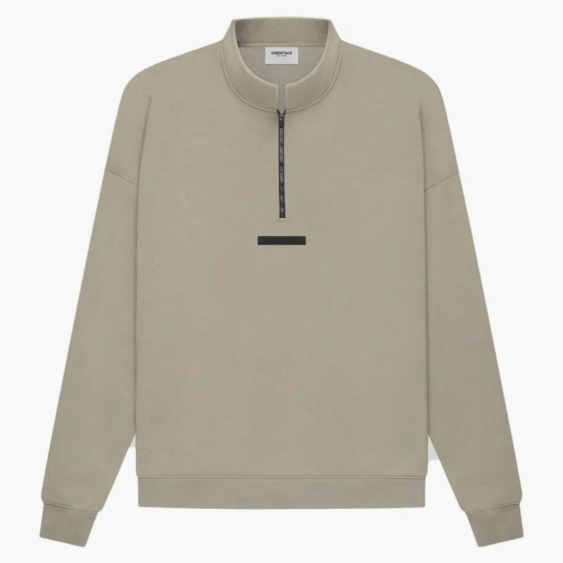 Fear of God Essentials Half Zip Sweater Moss/Goat