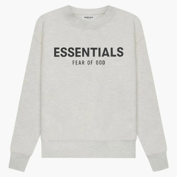 Paura di Dio Essentials Kids pulle-over CreWneck A farina d'avena/farina d'avena leggera di farina d'avena