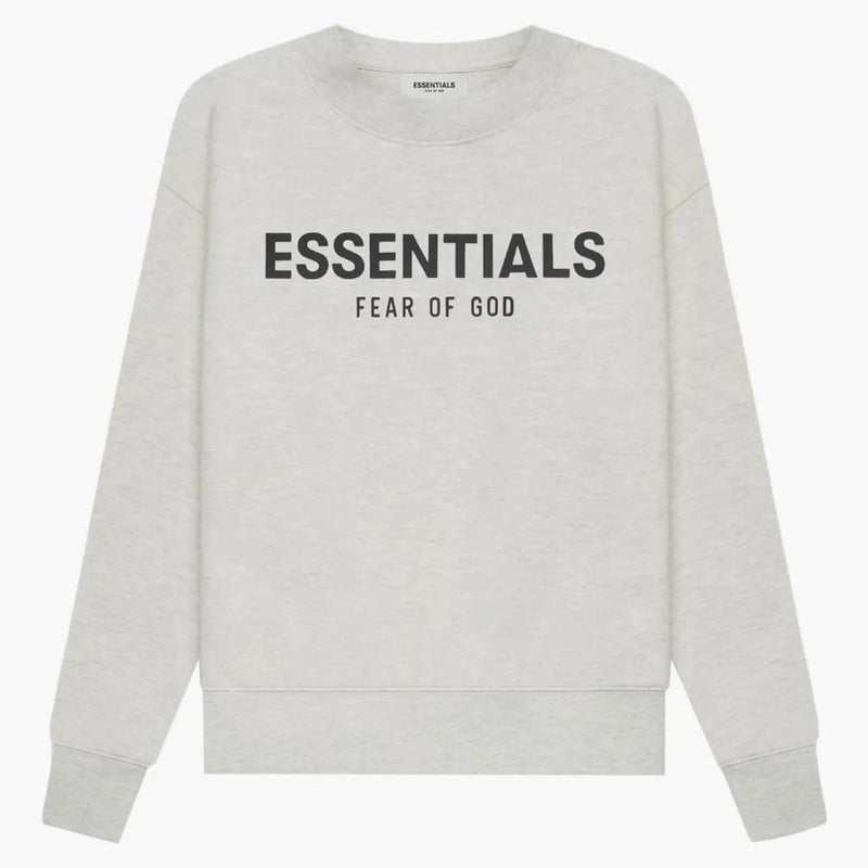 Paura di Dio Essentials Kids pulle-over CreWneck A farina d'avena/farina d'avena leggera di farina d'avena