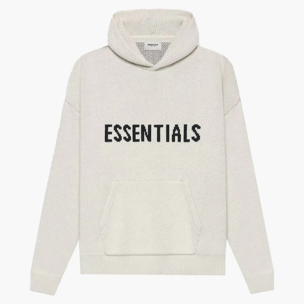 Paura di God Essentials Knit Pullover Hoodie (SS21) Buttercream