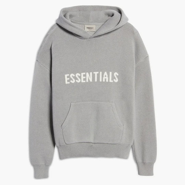 Paura di God Essentials Knit Pullover Hoodie (SS21) Cement/Pebble