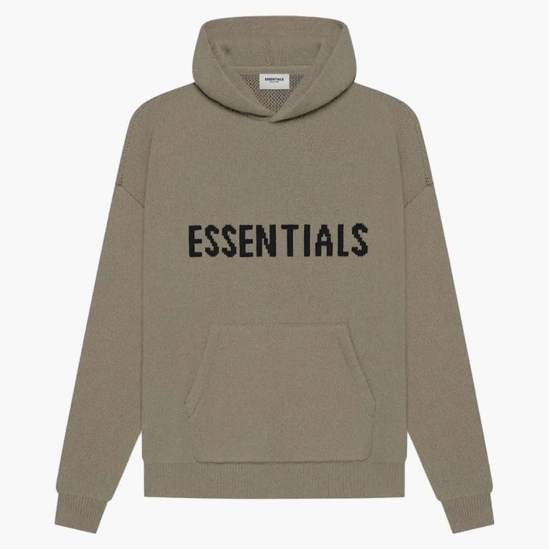 Paura di God Essentials Knit Pullover Hoodie (SS21) Taupe