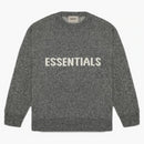 Miedo a Dios esencial suéter de punto gris melange