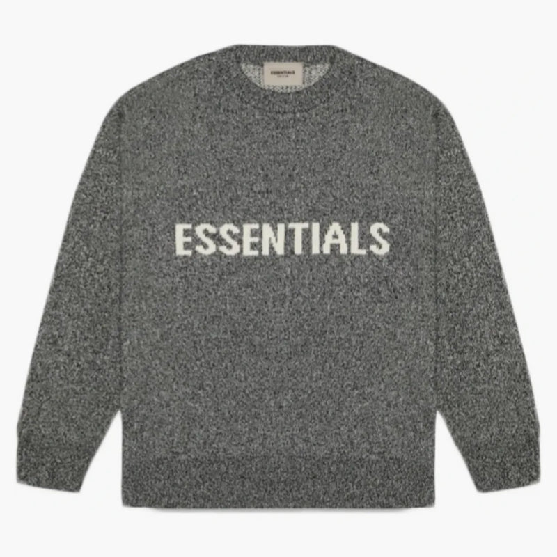 Strach z Boha Essentials Pletení svetr šedá melange