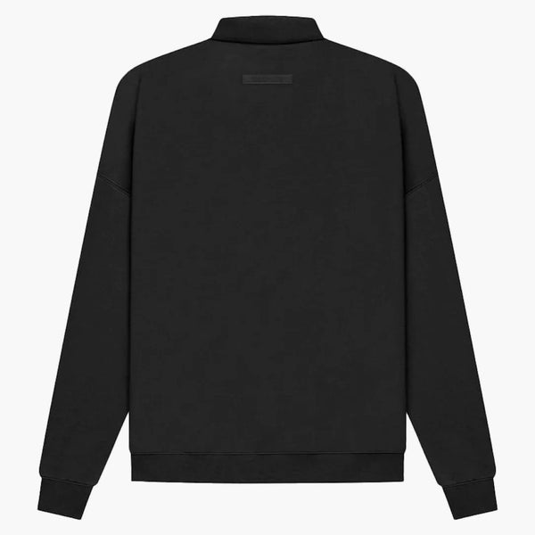 Rädsla för Gud Essentials Långärmad fransk Terry Polo svart