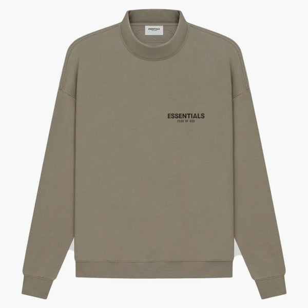 Fear of God Essentials Mock Neck Sweater Taupe