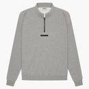 Paura di God Essentials Mungitura mezza zip A farina d'avena scura