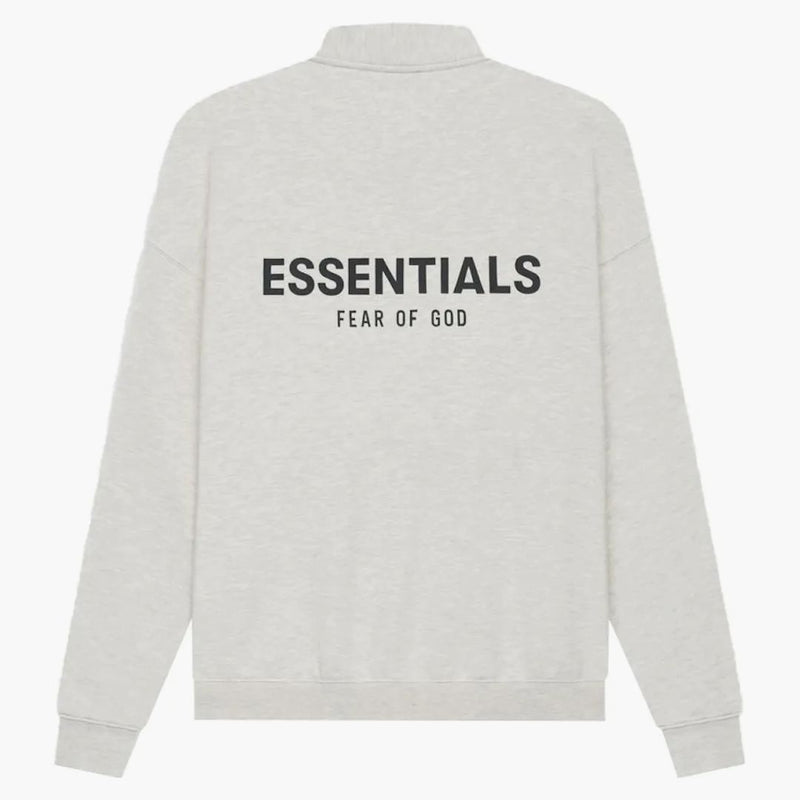 Paura di Dio Essenziale Mockneck mezza zip luce farina d'avena