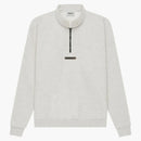Fear of God Essential Mockneck Half Zip Light Heather OaTMeal