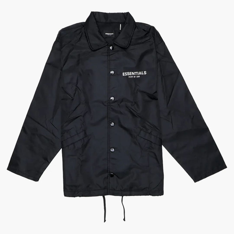 Fear of God Essentials Nylon Coach Jacket Black