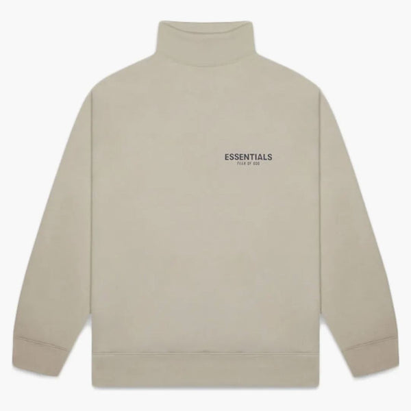 Paura di God Essentials Pull-over Mockneck Sweatshirt Olive/Khaki