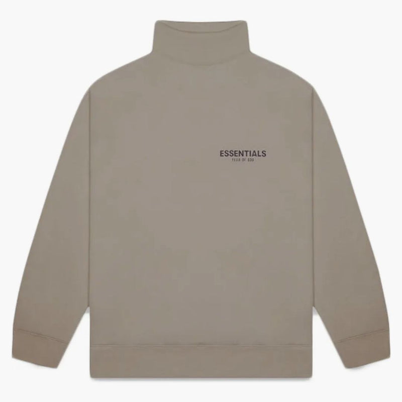 Paura di Dio Essentials Pull-over Mockneck Sweatshirt Taupe