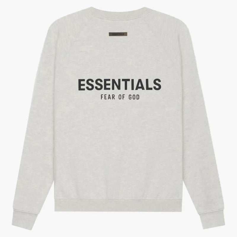 Paura di Dio Essentials Pullover Pullover Crewneck Light Heather Ferro d'avena