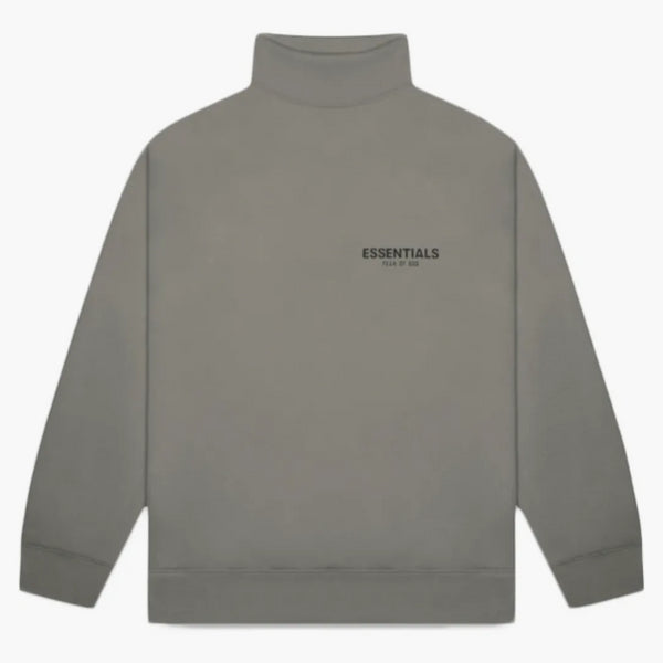 Paura di Dio Essentials Pull-over Mockneck Sweatshirt Charcoal/Grey Flannel