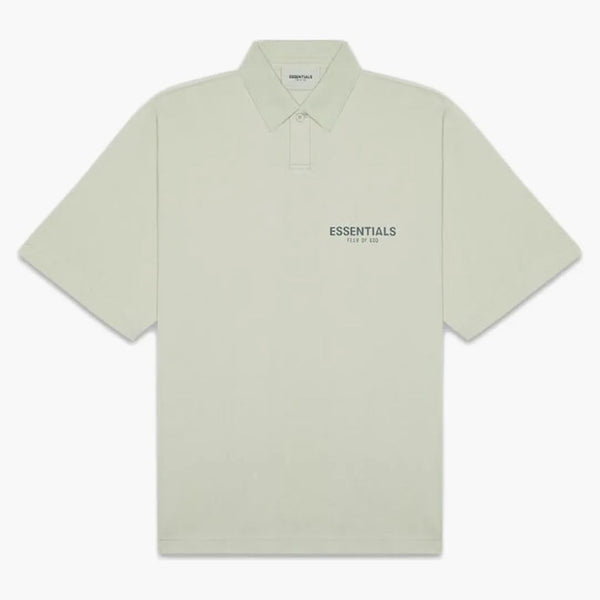 Paura di Dio Essentials a manica corta Boxy Polo Alfalfa Sage