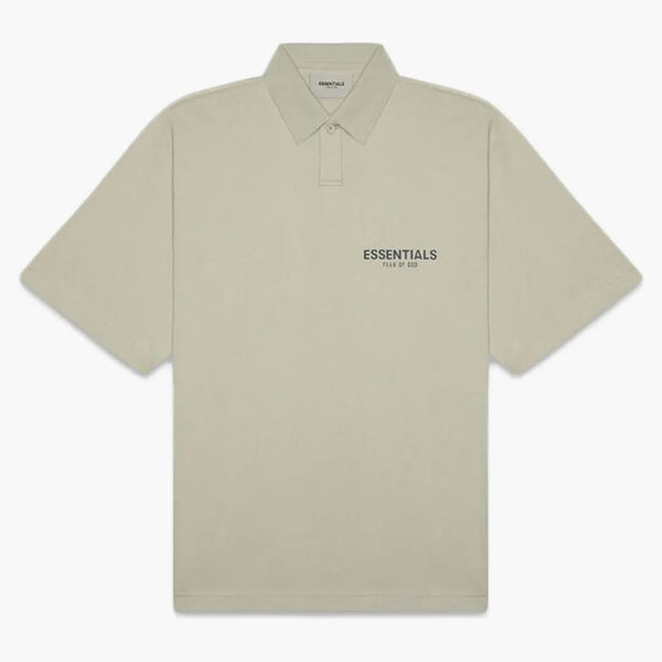 Rädsla för Gud Essentials Short Sleeve Boxy Polo Moss