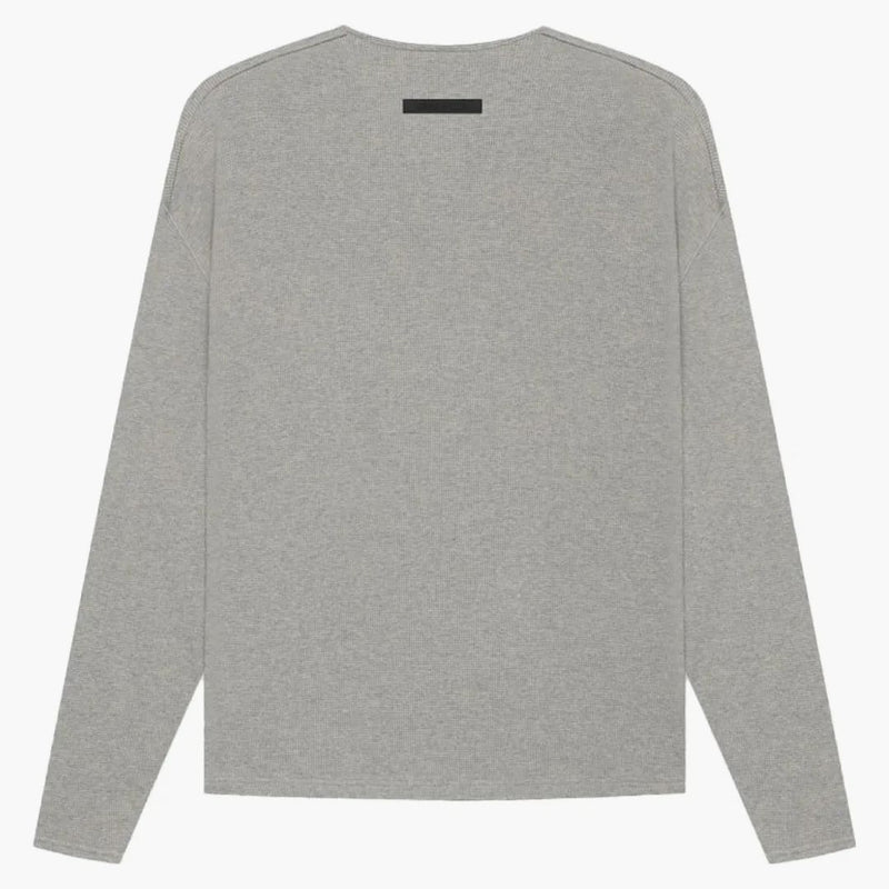 Paura di Dio Essentials Termica Henley Lunga manica di farina d'avena scura