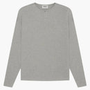 Fear of God Essentials Thermal Henley Long Sleeve Dark Heather OaTMeal