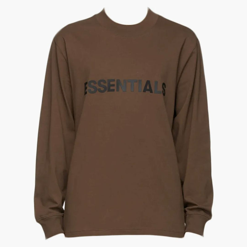 Fear Of God Essentials X Ssense Boxy Long Sleeve T-shirt Applique Logo Rain Drum
