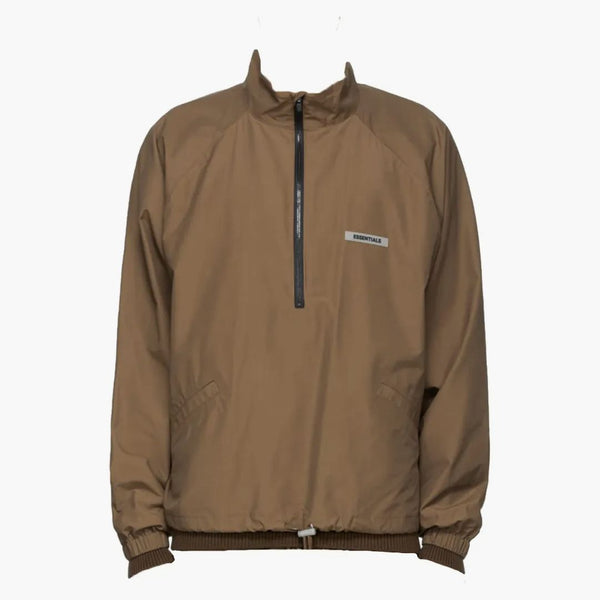 Paura di God Essenials x Ssense Mezzo zip Giacca piovoso tamburo