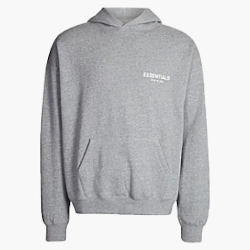 Fear Of God Essentials Logo Pullover Hoodie (ss19) Grey