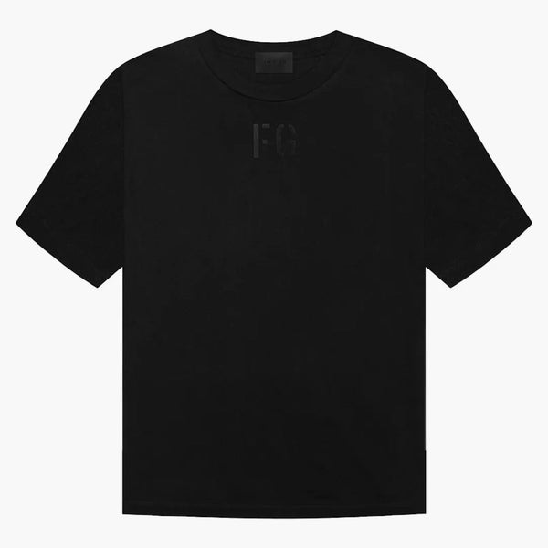Fear of God FG Textured Velvet Logo T-Shirt Vintage Black/Black