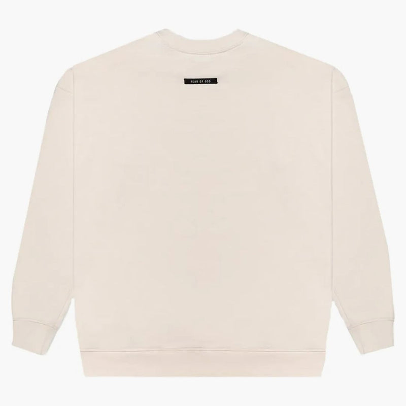 Logo strachu przed boską logo Crewneck bluza krem/śmietana