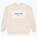 Logo strachu przed boską logo Crewneck bluza krem/śmietana