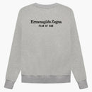 Fear of God x Ermenegildo Zegna Cotton Blend Souvenir Crewneck Sweater Gray