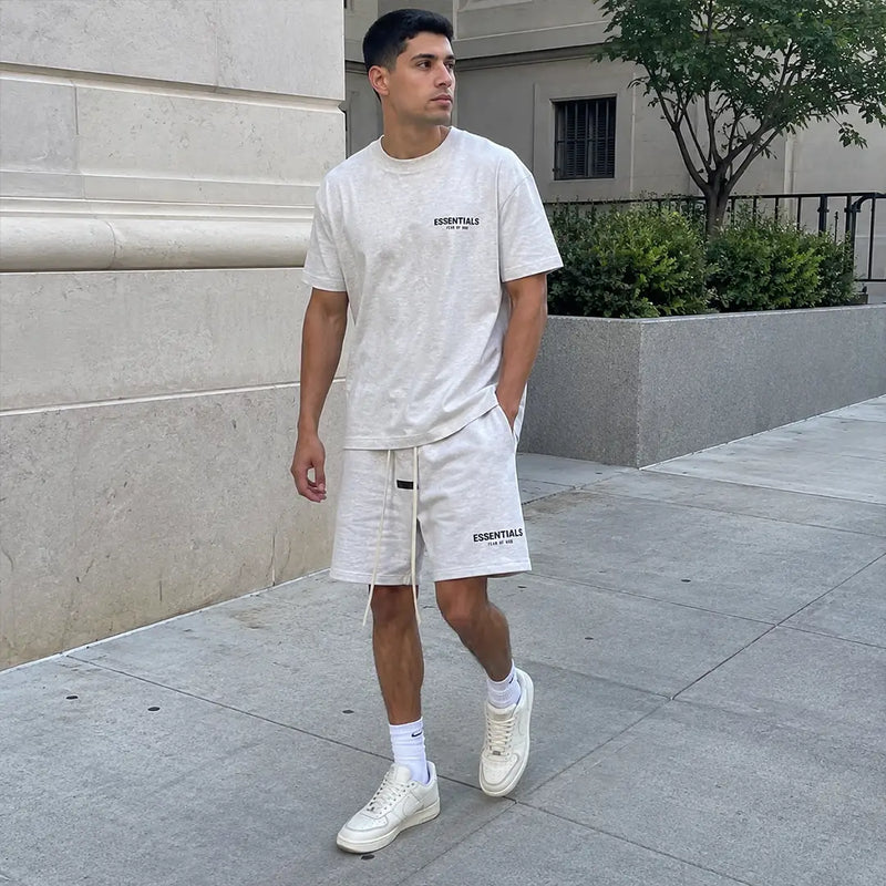 Fear Of God Essentials Sweatshort Light Oatmeal