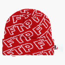 FTP All Over Outline Logo Beanie Red