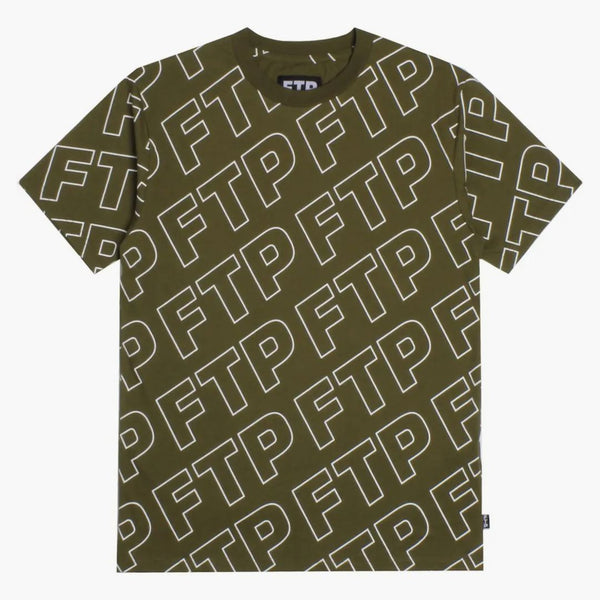FTP na całym zarysie logo herbata oliwka