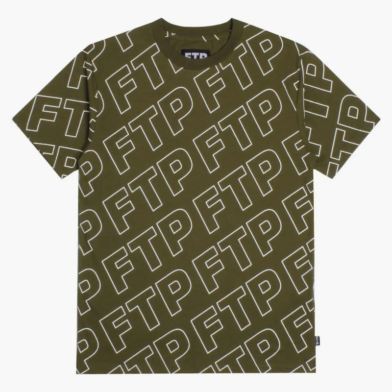 FTP na całym zarysie logo herbata oliwka