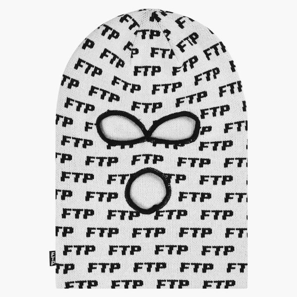 FTP Allover Logo Mask Białe