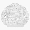 FTP Big Body Leather Jacket White