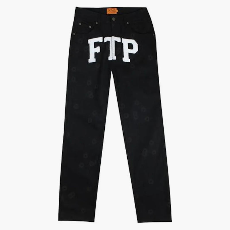 Ftp Bullet Hole Denim Pant Black