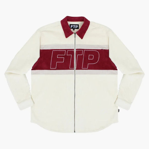 FTP Corduroy Logo Zip Up Cream