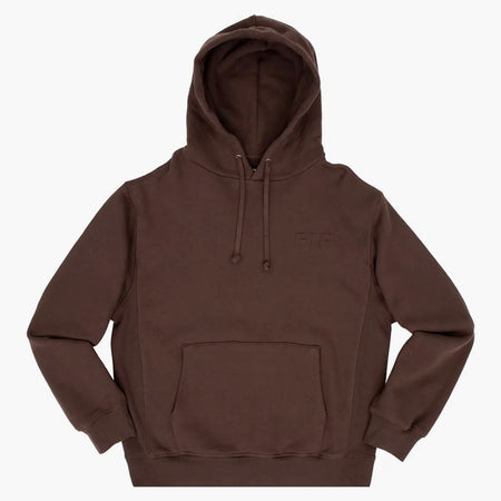 Pullover logo in rilievo ftp marrone