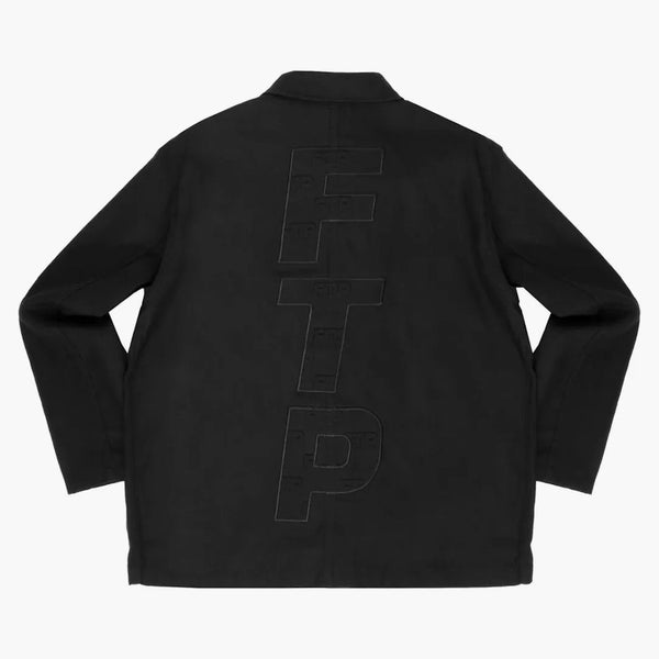Ftp Embossed Logo Work Jacket Black
