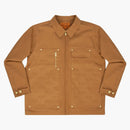 FTP Embossed Logo Work Jacket Brown