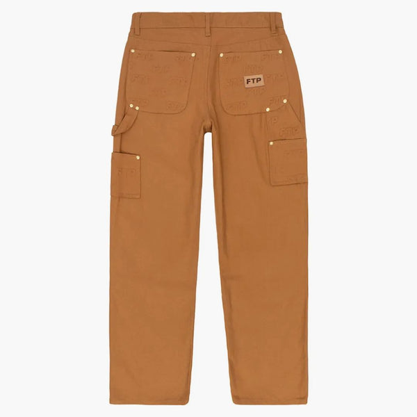 Ftp Embossed Logo Work Pant Brown
