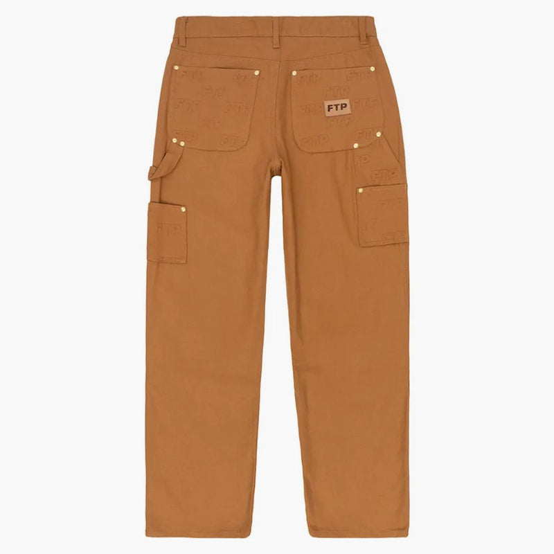 Ftp Embossed Logo Work Pant Brown