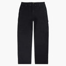FTP Frayed Denim Logo Carpenter Pant Black